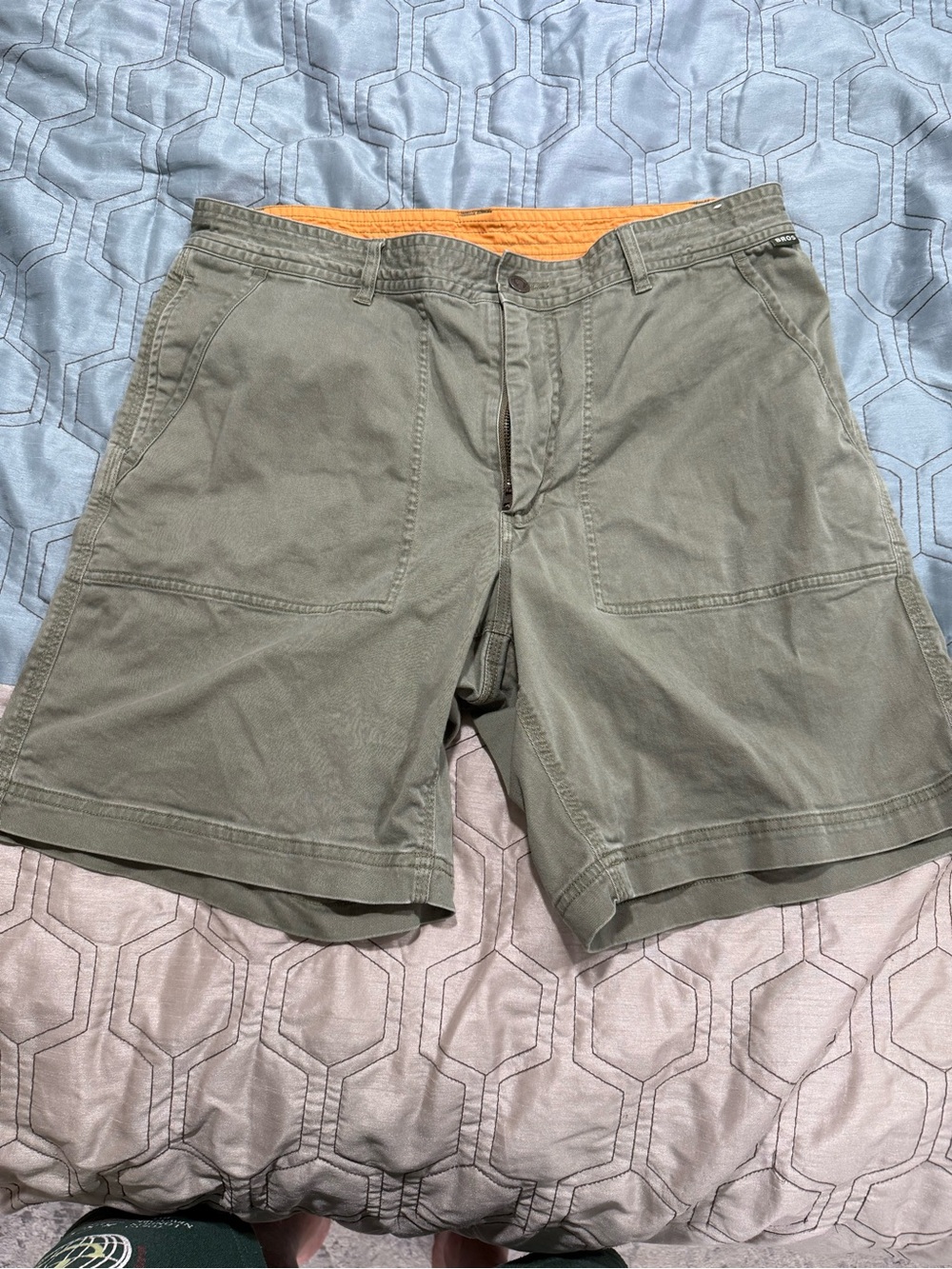 Howler Brothers Clarksville Walk Shorts Men’s 36 Green Hiking Stretch Cotton